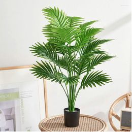 Decorative Flowers Large Artificial Palm Tree Tropical Plants Branches Scattered Tail Green Banana Fake Leaves Home Garden Room Office Decor