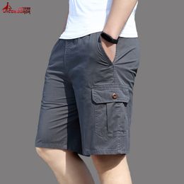 New 2022 Men 100% Cotton Cargo Shorts Clothing Summer Casual Breeches Bermuda Fashion Beach Pants Los Cortos Cargo Shorts Men