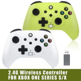 Game Controllers Joysticks 2.4G Wireless For Xbox One Series S/ X Controller Support PC Windows Add Turbo Keys 6-axis Vibration Controls 230726