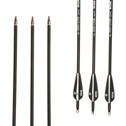 Sculptures Spine 500 Carbon Arrow 28/30/32 Inches Black and White Colour Carbon Arrow for Recurve/compound Bows Archery Hunting