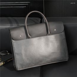 Briefcases Briefcase Bag Women's Luxury Genuine Leather Handbags Designer Bags Laptop For Men Suitcase Man Shoulder Men's
