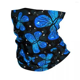 Scarves Blue Butterfly Colourful Bandana Neck Gaiter Printed Balaclavas Mask Scarf Headwear Fishing For Men Women Adult All Season