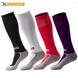 Sports Socks 1 Pair Kids Soccer Knee High Tube Towel Bottom Pressure Football For 3-13 Years Little / Big