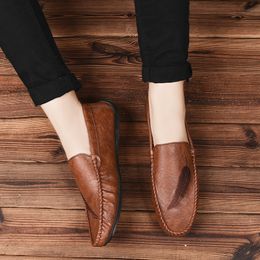 Dress Shoes Penny Loafers for Men Slip on Casual Mens Driving Flats Man Moccasins Comfy Male Loafer Black Brown 230726