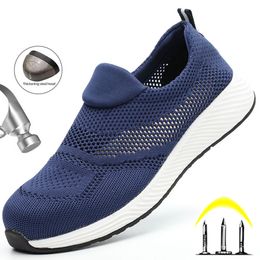 Dress Shoes Summer Work Safety Men Women Boots Breathable Lightweight Sneakers Puncture Proof Construction Size3546 230726