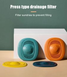 Pressad silikon golv dränera badrum diskbänk dränering hår catcher diskbänk avloppsfilter badkar golvfilter deodorisering badrum åtkomst