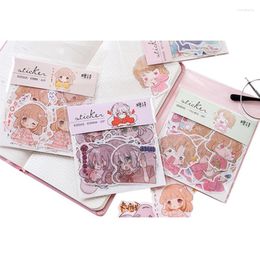 Gift Wrap 15pack/lot Sweet Girl Sticker Pack Lable Stickers Scrapbooking Self-adhesive DIY Decoration Diary