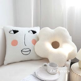 Plush Pillows Cushions High Quality Life Office Simple Flower Shape Pillow Stuffed Minimalist Abstract Modern Sofa Decor Cushion Ball Shape Pillow Girl 230726