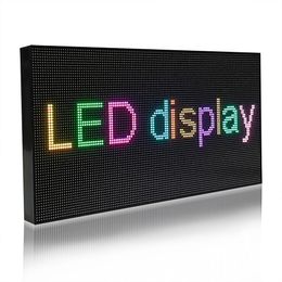 LED Display CVTAT A1 LED billboard indoor full-color programmable LED sign advertising sign board scrolling Message display32*16cm 230725