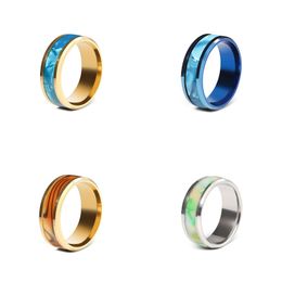 30 pcs mens punk ring womens brown blue black green fire opal shell stainless steel charm mens Jewellery party anniversary gift