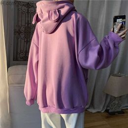 Men's Hoodies Sweatshirts Fashion Hoodie Men's Valentine Bear Hoodie Men's Autumn/Winter Plus Wool Thick Hoodie Design Sense Niche Trend Wild Loose Jacket Z230726