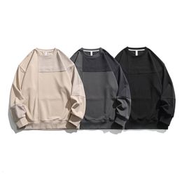 Mens Hoodies Sweatshirts Unisex Clothing Youth Round Neck Solid Color Casual Street Sweatshirt Couple TshirtSpring and Autumn Fashion Sweater 230725