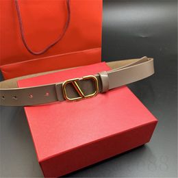 Leisure fashion belt for woman designer cinto plated gold v buckle mature trendy classic ceinture wide about 3cm adjustable size luxury belt black white ga07 C23