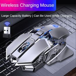 sc300 wireless mouse rechargeable silent notebook desktop computer mechanical e sports game home with 4 Colour cool lights
