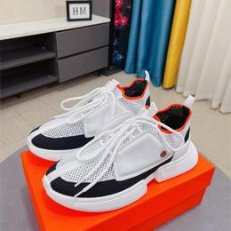 Fashion Brand Men Bouncing Dress Shoes Soft Bottoms Running Sneakers Italy Refined Elastic Band Low Top Mesh Breathable Leather Designer Casual Trainers Box EU 38-44