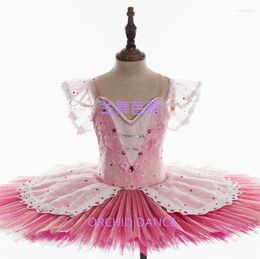 Stage Wear Handman High Quality Professional Custom Size Classical Adult Girls Pink Bird Ballet Tutu Costumes