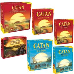 Kartenspiele Englisch Catan Island Brettpuzzle Gelegenheitsspielzeug 25th Anniversary Edition T230726