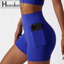 Skirts Comfortable Skin Friendly Summer High Waist Yoga Shorts Gym Hip Lift Pants Pocket Breathable Running Cycling Sports Shorts Women