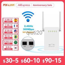 Routers PIXLINK 300Mbps WiFi Router Amplifier Network Expander Repeater Power Extender Roteador 2 Antenna for TPLINK Tenda x0725