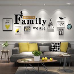Frames 6 Pieces/set Modern Po Frame For Wall Hanging Black White Pictures Combination Set Hallway Decoration