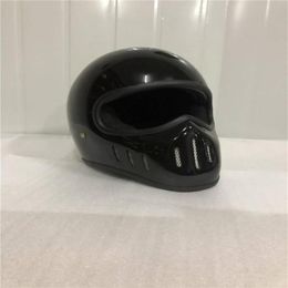 New Retro Motorcycle Helmet Cafe Racer Full Face Moto Helmet Classic Model With DOT Approved Motorbike2725