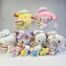 Cute kuromi fruit cuddle Plush Toys Dolls Stuffed Anime Bag Pendants Keychain Birthday Gifts Home Bedroom Decoration
