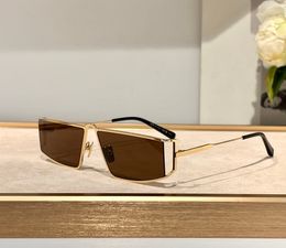 Gold Brown Sunglasses for Men Women Summer Shades Sunnies UV protection Eyewear with Box
