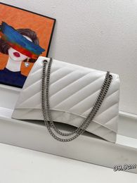 Large Designer Crush Bag men women Bags Handbag Fashion Big capacity Chain Cross Body Half Moon Luxury Genuine Leather purse balencigaity