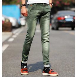 Men's Jeans New fashion men's light Colour stretch casual straight Slim fit Multicolor skinny jeans men cotton denim trousers 210318 L230726