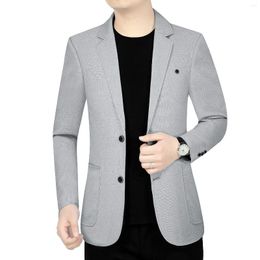 Men's Suits Spring Autumn Middle-aged Suit Casual Wear Jacket Mens Dress Blazer Cropped Men Z07