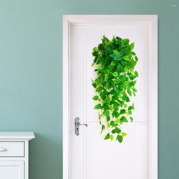 Decorative Flowers Simulation Plant Home Decor1Pc DIY Green Leaves Artificial Vines Faux Silk Everlasting