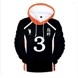 Men's Hoodies Volleyball Junior 3D Digital Print Men's And Women's Spring Hooded Sports Hoodie Cosplay Anime Surrounding Coat