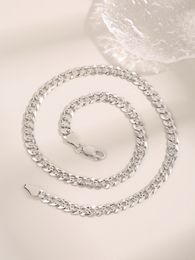 2023 New S925 Sterling Silver Necklace Fashionable and Elegant, Luxury and Luxury, Hip Hop, Small and Popular Necklace for Women