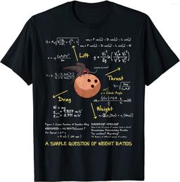 Mens T Shirts A Simple Question Of Weight Ratios Funny Math T-Shirt Cotton Tops Tees Casual Plain Custom Shirt