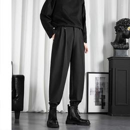 Men's Pants Baggy Men Fashion Casual Solid Colour Trousers Streetwear Loose Hip Hop Straight Mens Classic Style 2023