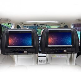 7 inch TFT LED screen Car Monitors MP5 player Headrest monitor Support AV USB Multi media FM Speaker Car DVD Display Video 720P1250z