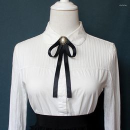 Bow Ties Hand-made Tie Ladies Unisex Banking Stewardess Student Performs Career Korean White Shirt Black Bowtie Classic Trendy Gifts