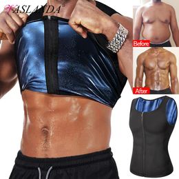 Underpants Men Body Shaper Waist Trainer Tank Tops Sweat Vest Sauna Suit Slimming Underwear Weight Loss Undershirt Workout Shapewear Shirts