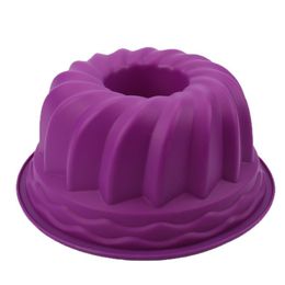 Candles Large Hollow Round 9 Inch Chiffon Cake Mold Gear plate Silicone Cake mold Baking Tool Easy To Release K340 230726