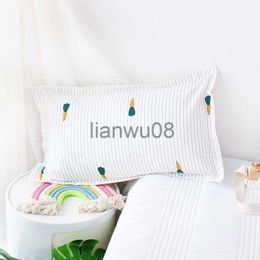 Pillows Cartoon Children's Bed Pillowcase Breathable Rectangular 100 Cotton Baby Pillow Case Envelope Infant Pillow Protective Cover x0726