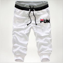 Summer Capris Pants Men Breathable Cool Calf-Length Short Sweatpants 3/4 Straight Loose Casual Cropped Trousers Running Pants