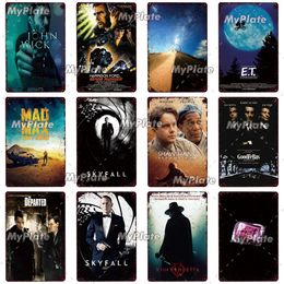 Classical Film Metal Sign Famous Movie Metal Poster Tin Sign Plaque Metal Vintage Wall Decor for Bar Pub Club Man Cave Movie Custom Iron Plate 20x30CM w01