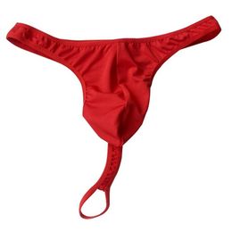 Men Brand New Fashion Men's Underwear Thong G-Strings Sexy Male Briefs T-back Milk Silk Texture Underpants Size S923298p