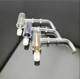 Double deck Philtre board Glass Bbong Wwater Pipe Titanium nail grinder, Glass Bubblers For Smoking Pipe Mix Colours