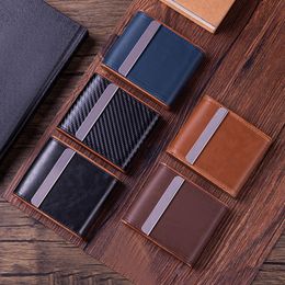 New Smoking Colorful Leather Wood Cigarette Case Portable Innovative Design Dry Herb Tobacco Storage Box Exclusive Housing Flip Cover Moistureproof Stash Case DHL