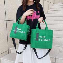 Duffel Bags 2023 Large Capacity Casual Canvas Bag Women Handbags 10 Colours Fashion Tote Shopping
