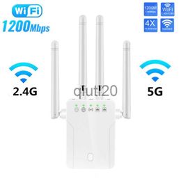 Routers 5 Ghz WiFi Repeater Wireless Wifi Extender 1200Mbps Wi-Fi Amplifier 802.11N Long Range WiFI Signal Booster 2.4G WiFI Repiter x0725