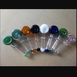 Glass Pipes Smoking blown hookah Manufacture Hand-blown bongs Hot selling snowflake flake multi wheel Coloured glass smoke pot