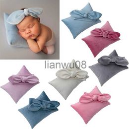 Pillows 2PcsSet Newborn Photography Prop Infant Headband Pillow Set Studio Photo Shoot Q81A x0726