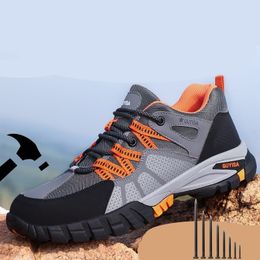 Dress Shoes Men Steel Toe Safety Indestructible Construction Working Protection Male Footwear Breathable Hiking Industry Boots 230725